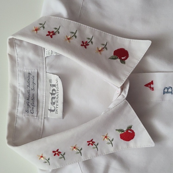 Vintage 80s Refashioned "Teacher" Blouse (L) - Picture 8 of 10